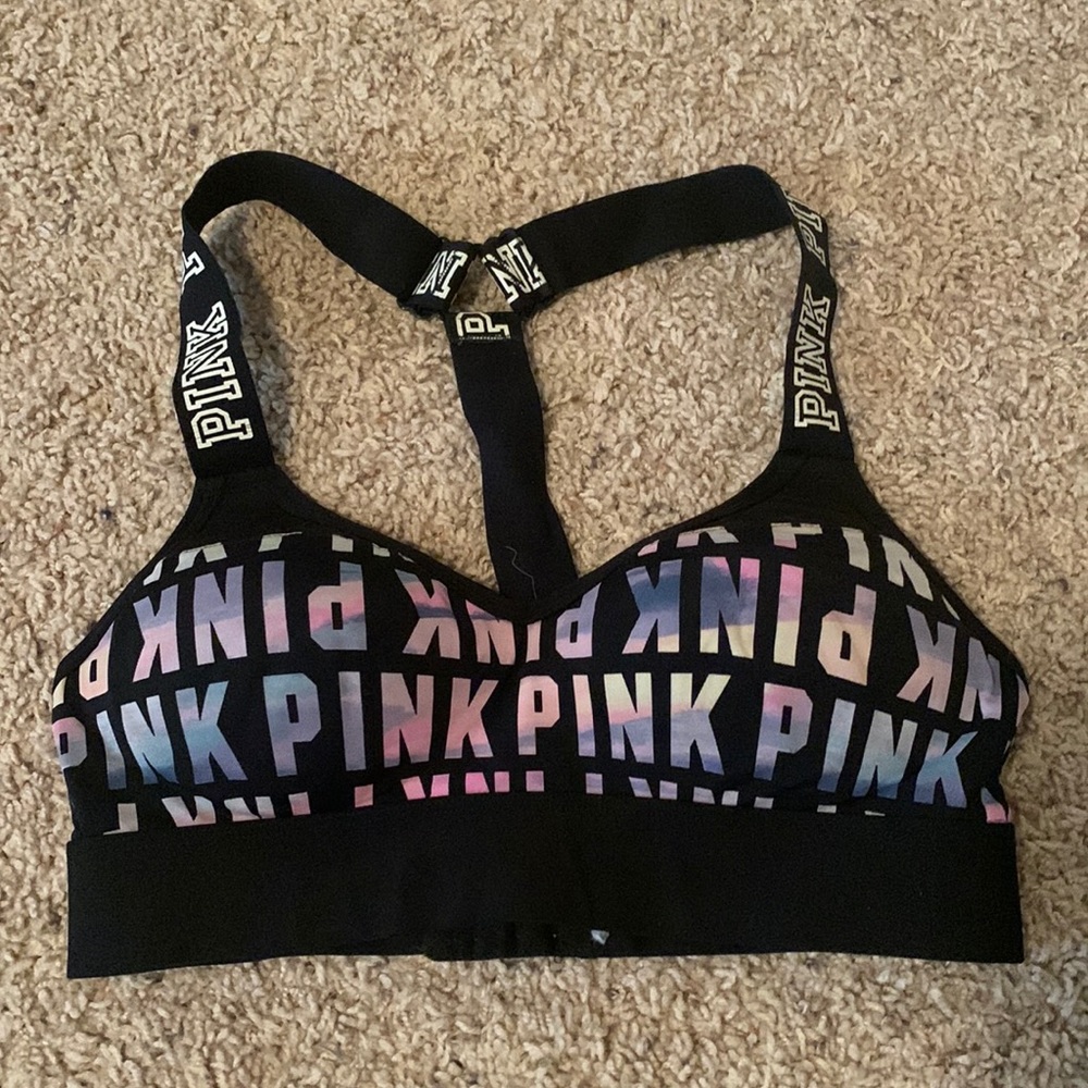 Pink padded bra